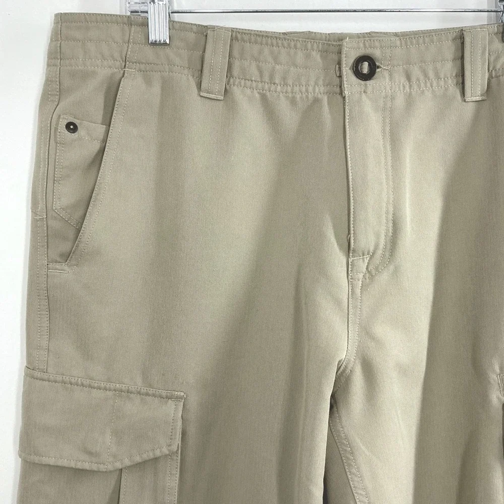 The North Face Men's 36 Herringbone Cargo Shorts Khaki‎ Outdoor Hiking Utility